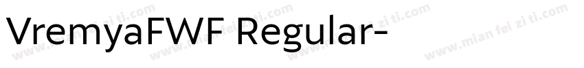 VremyaFWF Regular字体转换